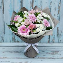 Букет цветов из:  Герберы, Альстромерии и Хризантемы #REPLACE_PRED# Котласе