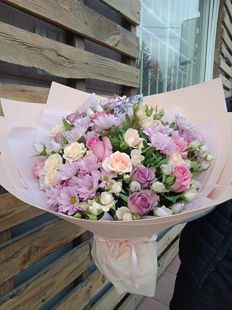 Букет цветов из: Розы и Хризантемы в Котласе