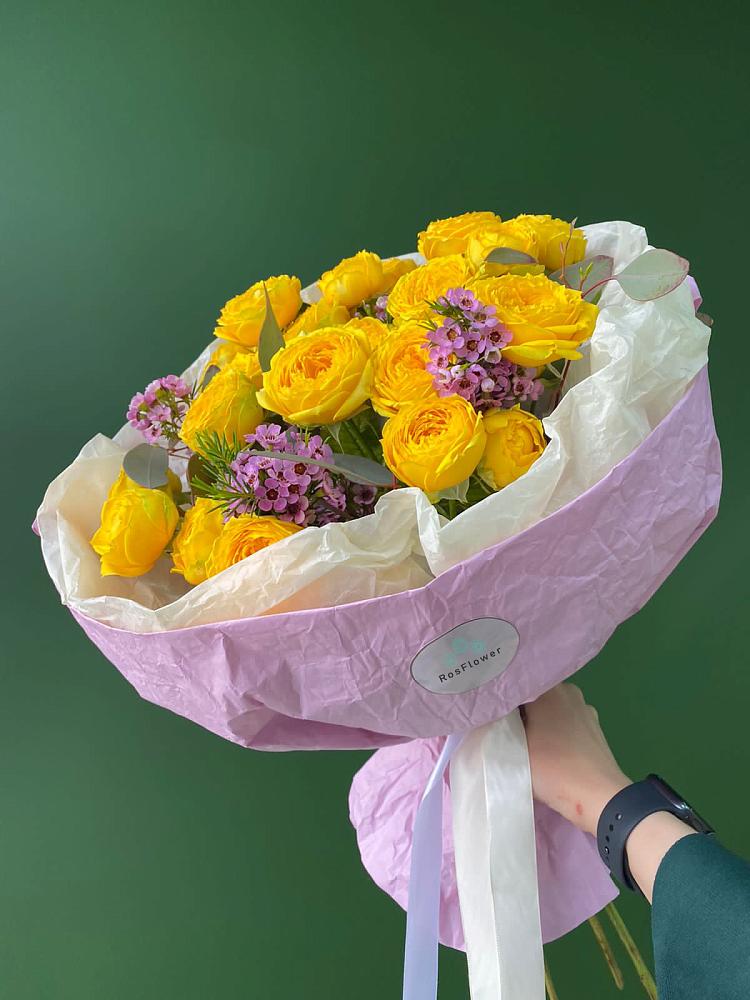 Кустовые желтые розы в Котласе Букет Кустовые желтые розы в Котласе