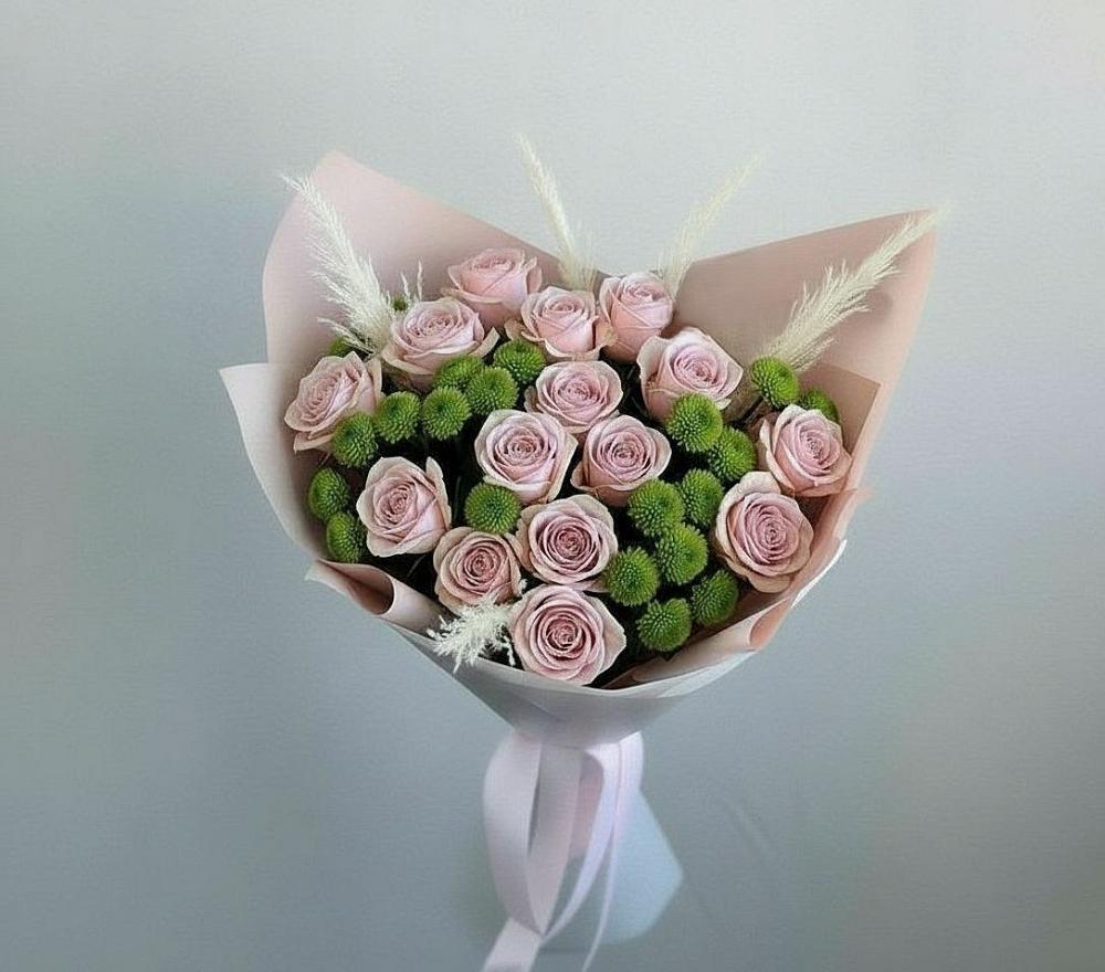 Букет цветов из: Розы и Хризантемы в Котласе