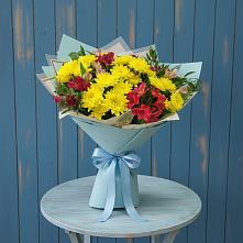 Букет цветов из:  Альстромерии и Хризантемы #REPLACE_PRED# Котласе