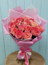 Букет 15 Розовых роз Равель в Котласе